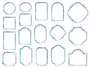 フレーム筆4、16青緑
