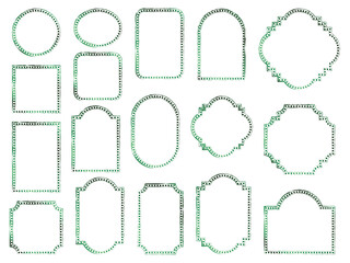 フレーム筆4、17緑