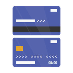 Credit and Debit Card Illustration Vector. Payment Card icon vector