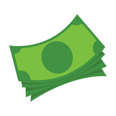 Dollar Cash Icon Illustration. Dollar Bill Money Cash vector