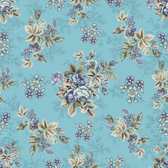 seamless pattern with flowers