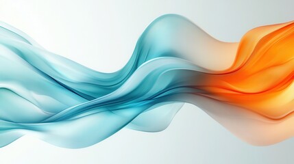 Obraz premium Abstract flowing ribbons in vibrant colors (1)