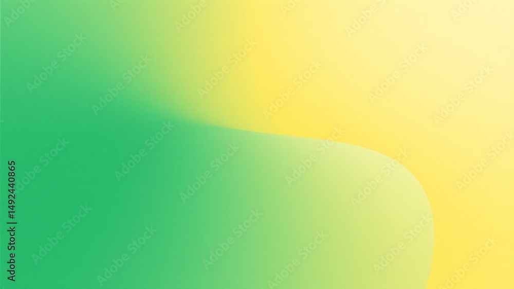 Poster abstract gradient background artwork featuring smooth transitions between green and yellow colors