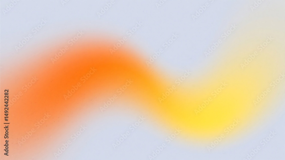Poster abstract gradient background of orange yellow and white with a modern smooth style