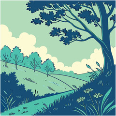 Fototapeta premium environment illustration