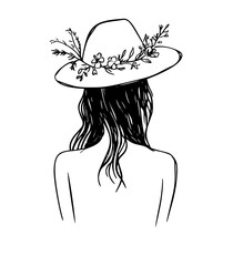 girl in a hat
