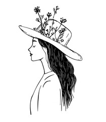 girl in a hat
