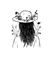 girl in a hat