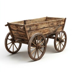 Antique wooden cart