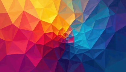 Obraz premium Geometric abstract shapes, vibrant color blocks, trendy, wall, home