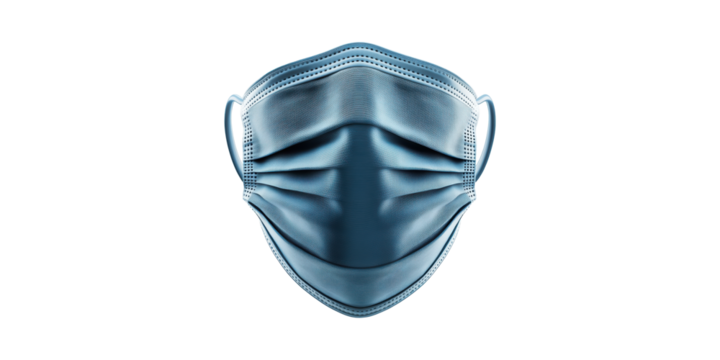 Protective Face Mask. Health And Safety In Medical Environments Isolated On Transparent Background