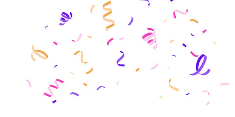 confetti background Stunning colors that zigzag down for the celebration. Festive decoration vector illustration