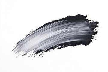Abstract paint stroke in grayscale