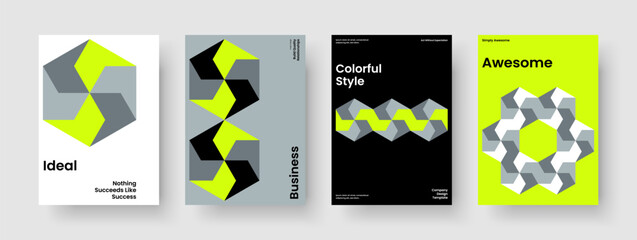 Fototapeta premium Geometric Background Template. Isolated Banner Design. Modern Poster Layout. Brochure. Book Cover. Business Presentation. Report. Flyer. Leaflet. Advertising. Journal. Handbill. Portfolio. Notebook
