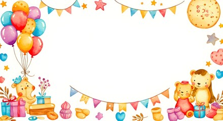 Cute wallpaper background of baby theme wallpapers and backgrounds for newborn baby, gender reveal, baby showers, birthdays with space for text.