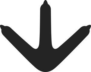 vector footprint of a chicken