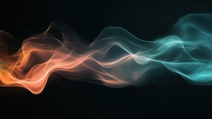 Obraz premium Abstract flowing waves of color (2)