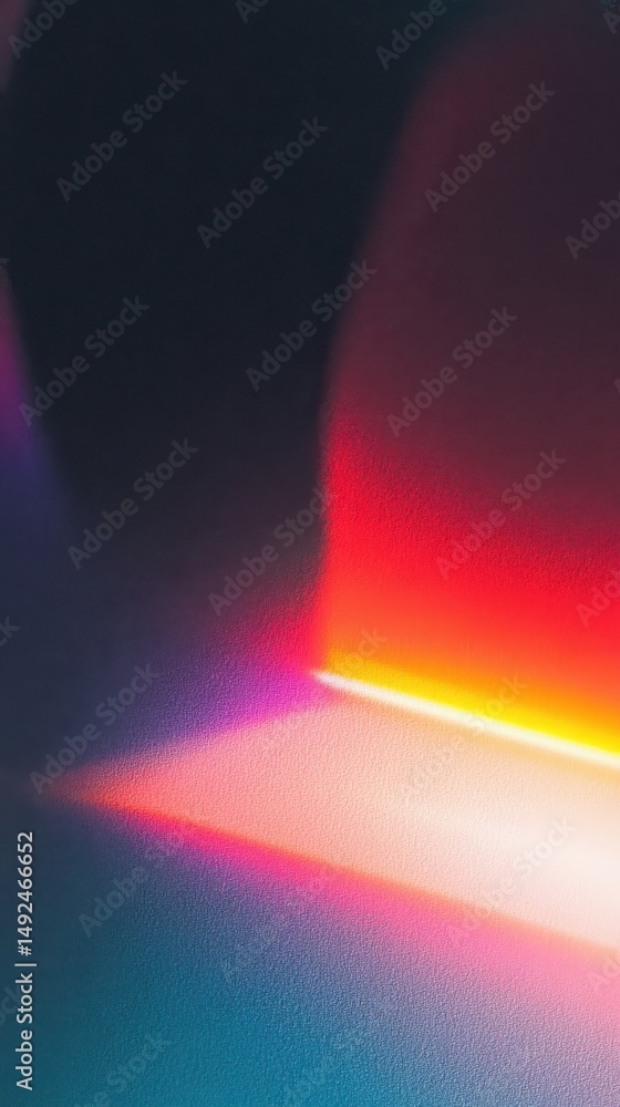 Poster abstract neon light patterns with gradient colors for modern design and art inspiration