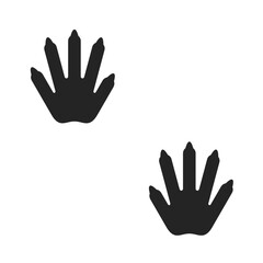 Obraz premium vector footprint of a mouse