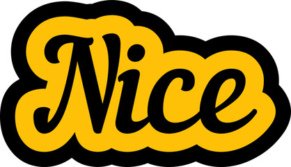 vector of a word "nice"