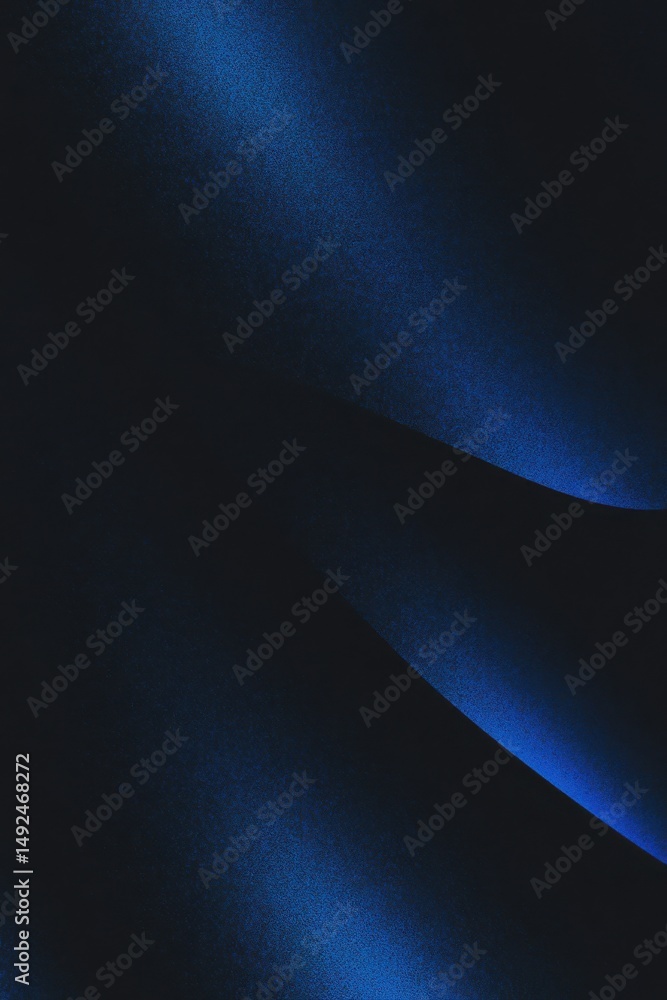 Aufkleber abstract blue and black gradient waves creating a serene and mysterious atmosphere