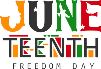 illustration of background for Juneteenth National Independence Day also known as Black Independence Day a federal holiday in the United States