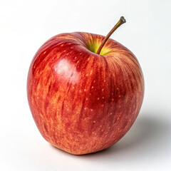 red apple on white background