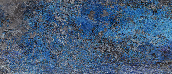 Colorful Abstract Grunge Wall Texture with Blue and Purple Paint and Weathered Concrete Surface