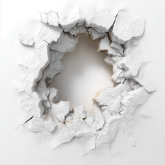 Shattered Wall: A Modern Architectural Design , isolated on white background png