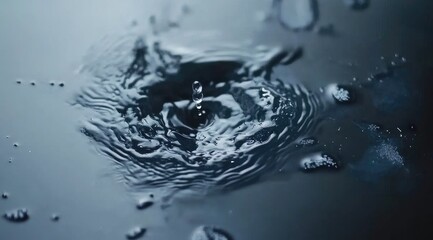 Water droplet impact