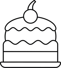Delicious Cake Dessert Sweet Treat Icon