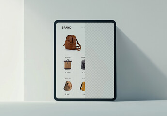 Minimal Mockup of Tablet Screen