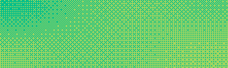 Pixelated bitmap gradient texture in yellow and green color. Retro pixel art, glitch dither pattern, 8 bit background. Leisure or arcade games duotone border frame. Vector illustration