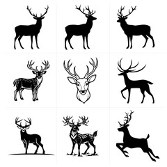 Black and white Vector set 13
