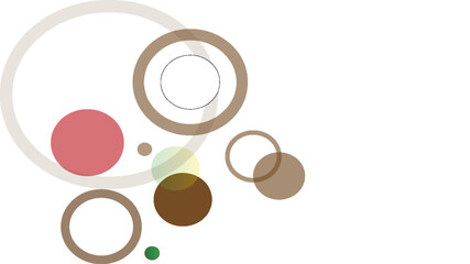 red and green circle banner background. Vector abstract graphic design banner pattern background template