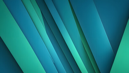 Obraz premium Abstract blue and green hues create a futuristic digital backdrop with light lines and a wave pattern, perfect for business design