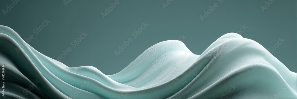 Aufkleber flowing lines and elegant waves. abstract fluid and aqua aesthetic background with smooth shapes