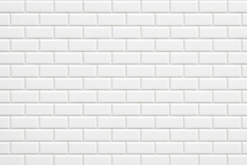 Fototapeta premium Subway Tile: A clean and modern arrangement of rectangular tiles, the perfect backdrop for any design, with the classic subway tile pattern in pristine condition.