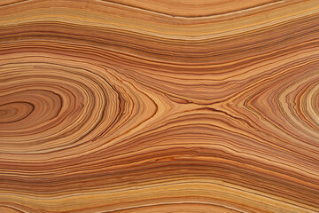 Close up of wood grain with wavy pattern