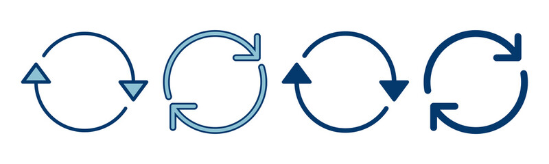 Refresh icon vector isolated on white background. Reload icon vector. Update icon. convert icon