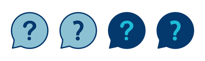 Question Icon vector isolated on white background. Question mark sign. help icon. Faq