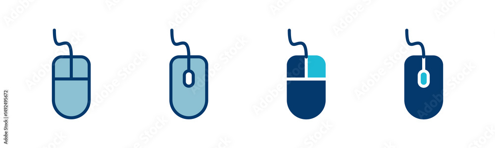 Poster computer mouse icon vector isolated on white background. computer mouse vector icon