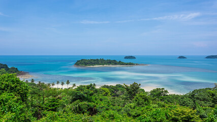 Natural landscape ocean view beautiful in summer Koh Chang Thailand