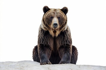 Obraz premium bear isolated on white background Eye Contact 