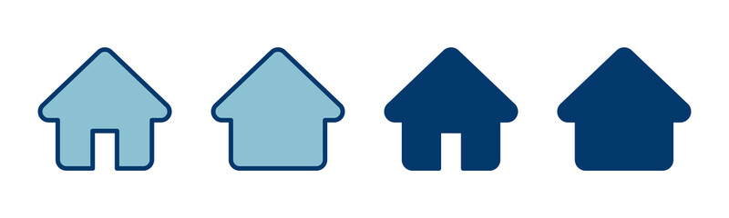 Home icon vector isolated on white background. House vector icon. Address