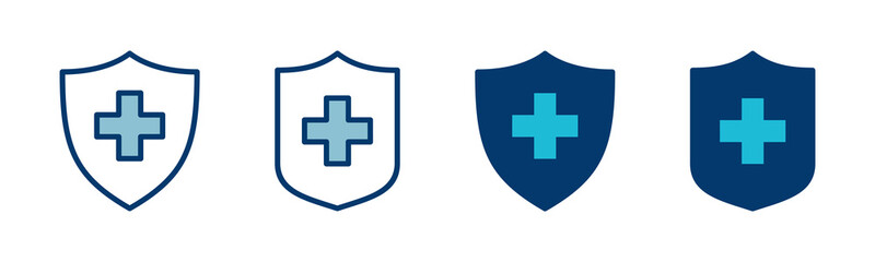 Obraz premium Health insurance icon vector isolated on white background. Insurance health document icon