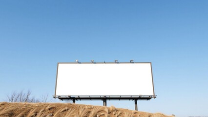 Obraz premium blank billboard on the road