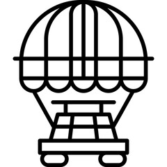 Moon Rover Icon Vector Element