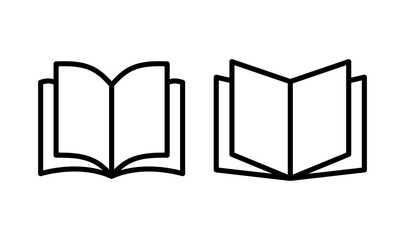 Book icon logo design. open book sign and symbol. ebook icon