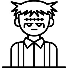 Zombie Icon Vector Element